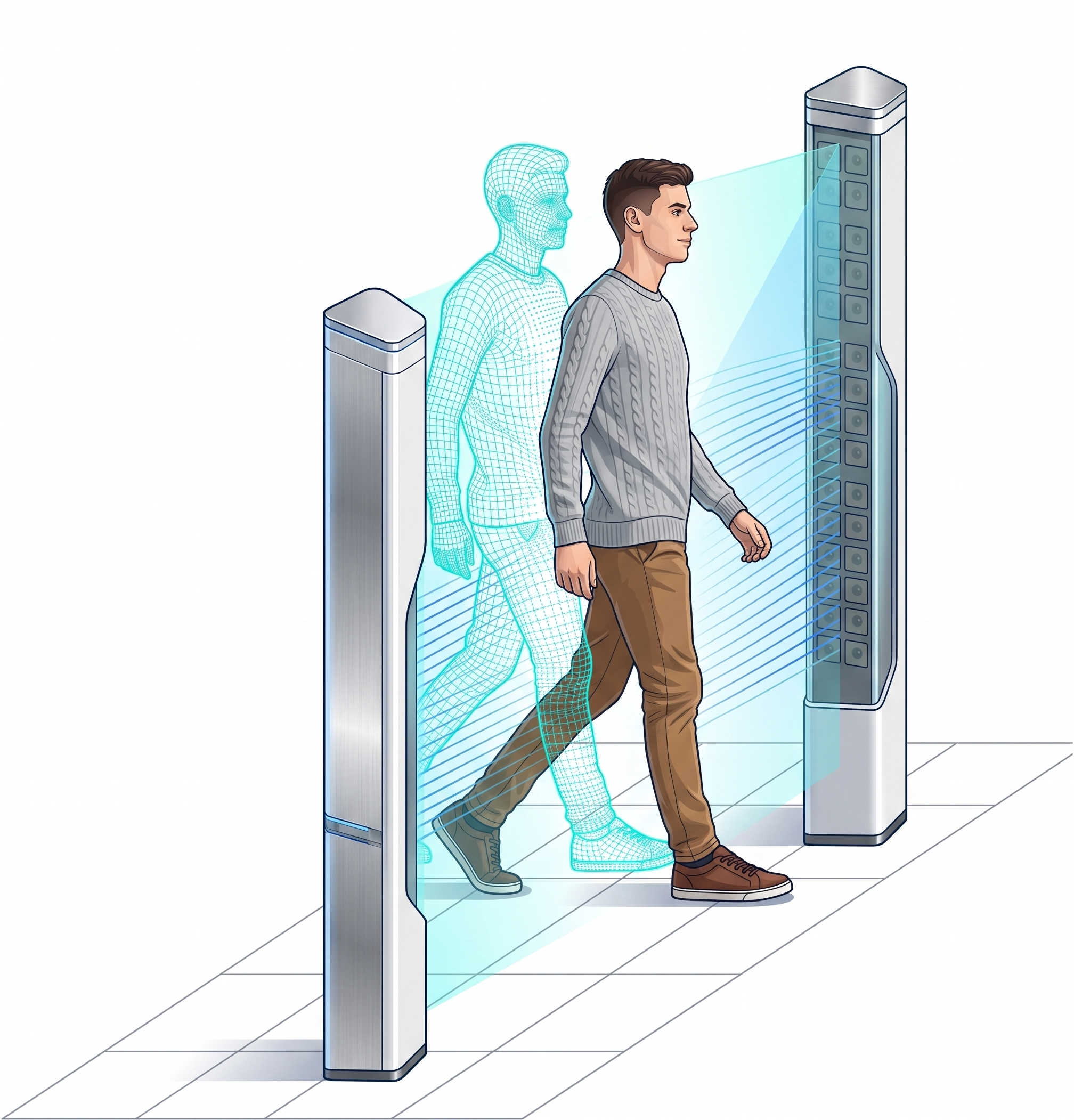 Walk-in body scan